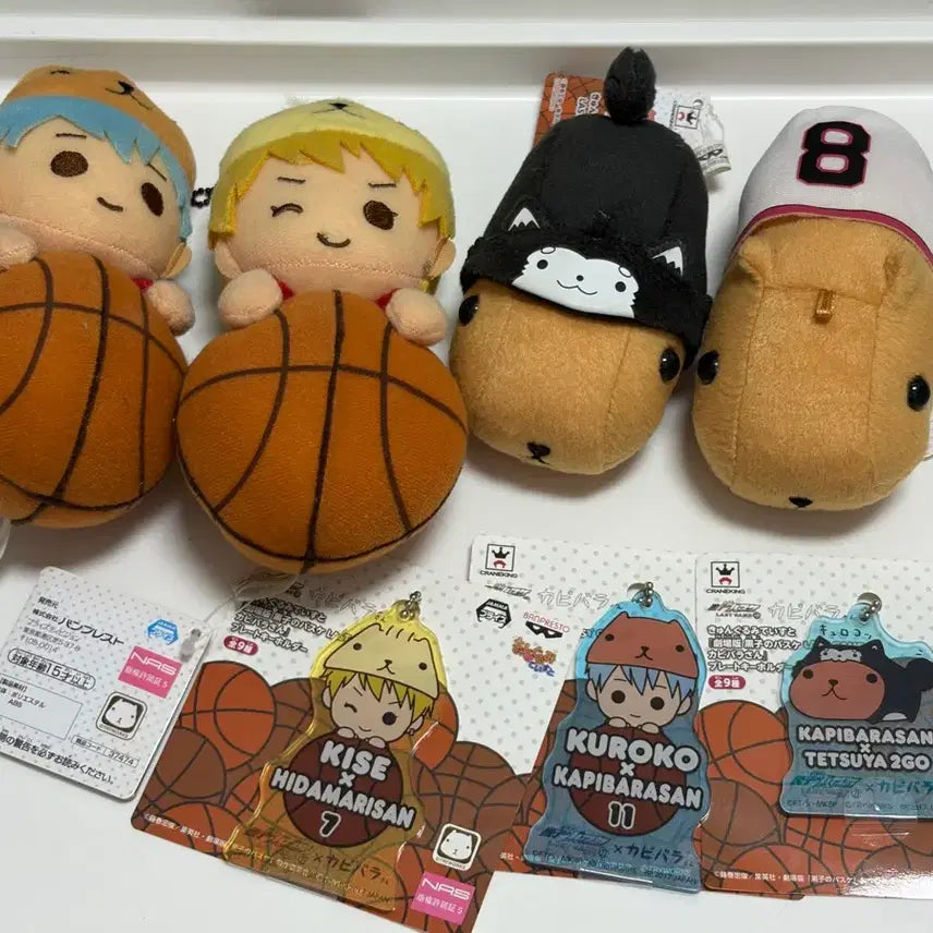 [BUNJANG] Kuroko's Basketball x Capybara-san Collaboration Plush Set - Ryota Kise & Tetsuya Kuroko / 일괄)쿠로코의 농구 쿠농 카피바라상 콜라보 인형 키세 료타 쿠로코 테츠야