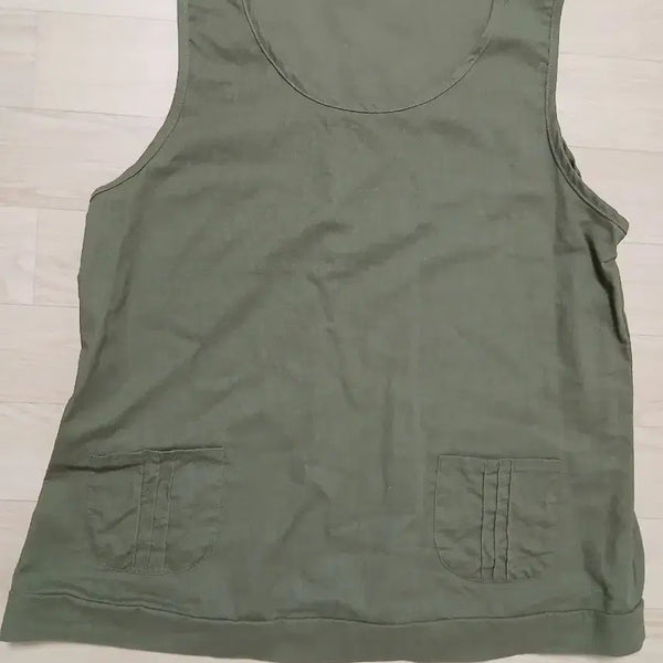 [BUNJANG] Linen Sleeveless Top (S) / 린넨 민소매티(S)