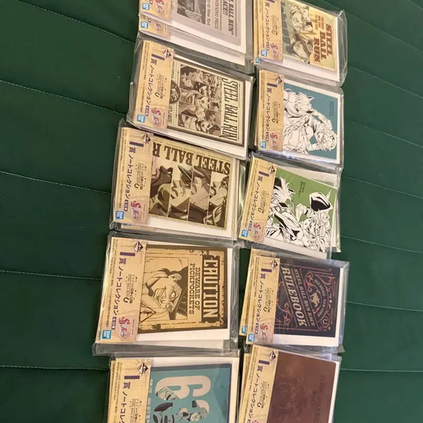 [BUNJANG] JoJo's Bizarre Adventure: Steel Ball Run Ichiban Kuji Prize I (10 Variants) Bundle Set / (현물) 죠죠 스틸 볼 런 이치방쿠지 I상 노트 전 종(10종) 일괄