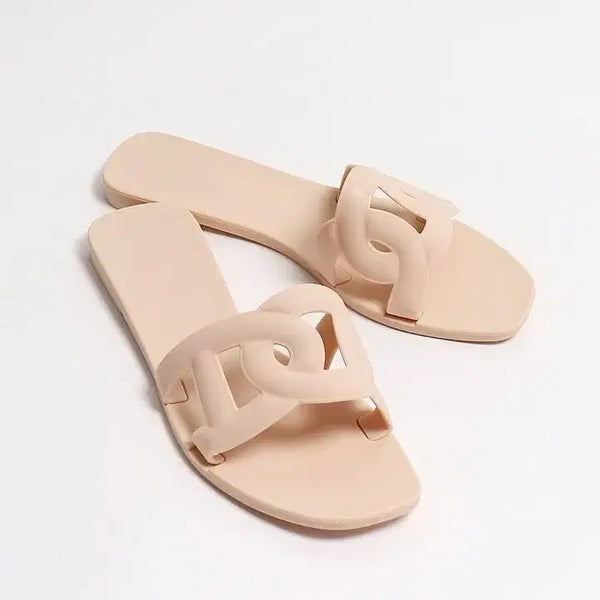 [BUNJANG] Double D Rainproof Jelly Slippers 1.5CM / 더블디 장마 방수 젤리 슬리퍼 1.5CM