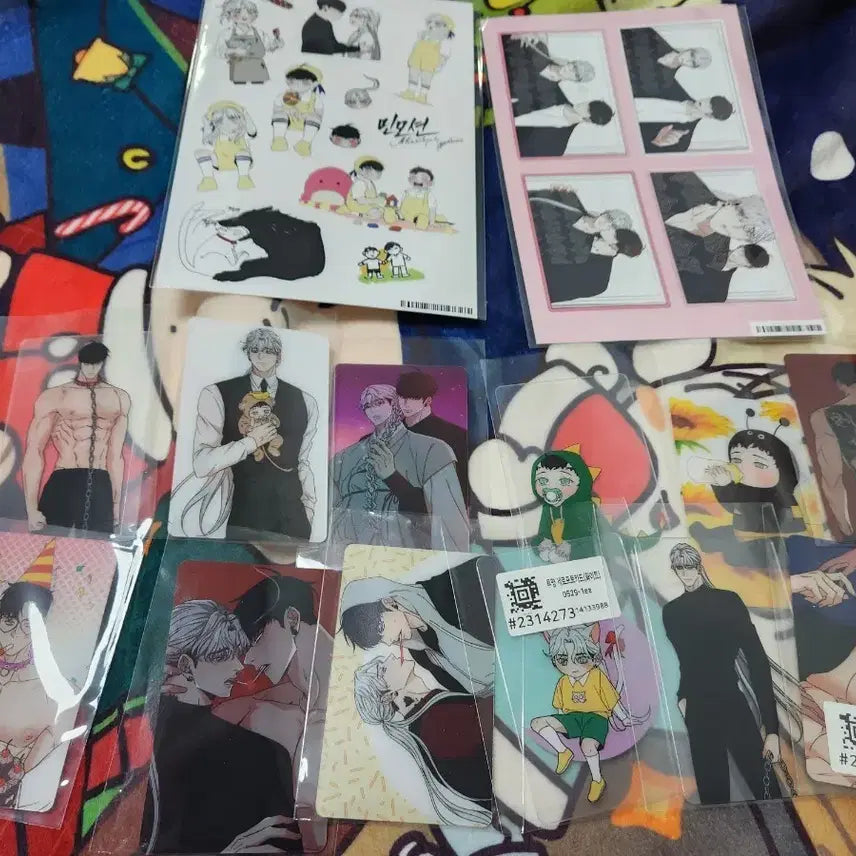 [BUNJANG] Minmotion Acrylic Photocard & Sticker Bundle Set / 민모션 재인 태윤 재윤 아크릴 포토카드 12종 스티커 2매 일괄
