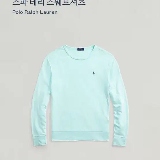[BUNJANG] Polo Ralph Lauren Spa Terry Sweatshirt Mint / 폴로 스파 테리 맨투맨