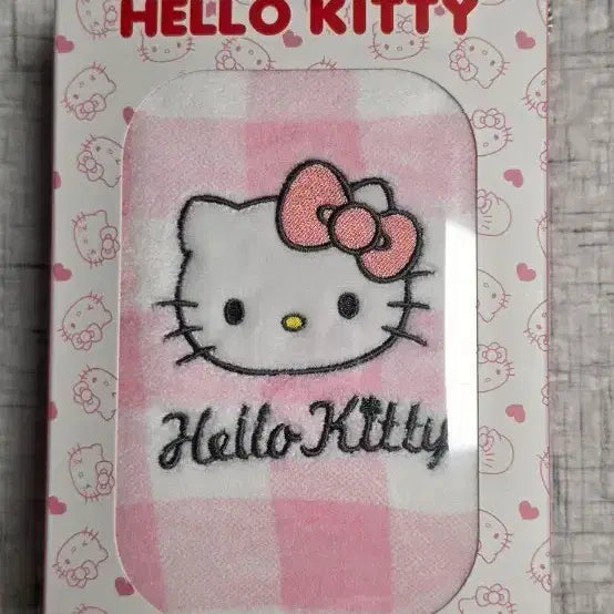 [BUNJANG] Hello Kitty Pink Check Towel & Beach Towel / 헬로키티 타월 앤 비치 타월 핑크 체크