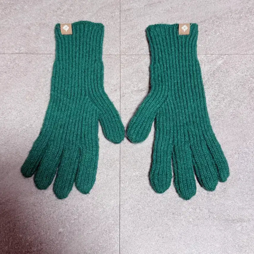 [BUNJANG] OS Knit Gloves Green / [OS] 니트 장갑 그린 초록