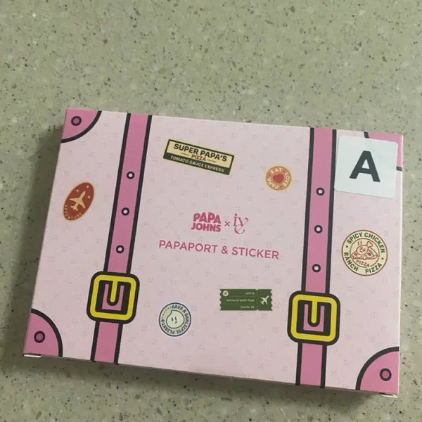 [BUNJANG] IVE Papa John's Photocard Sticker Set A (Sealed) / 파파존스 아이브 포토카드 스티커 세트 A상 미개봉