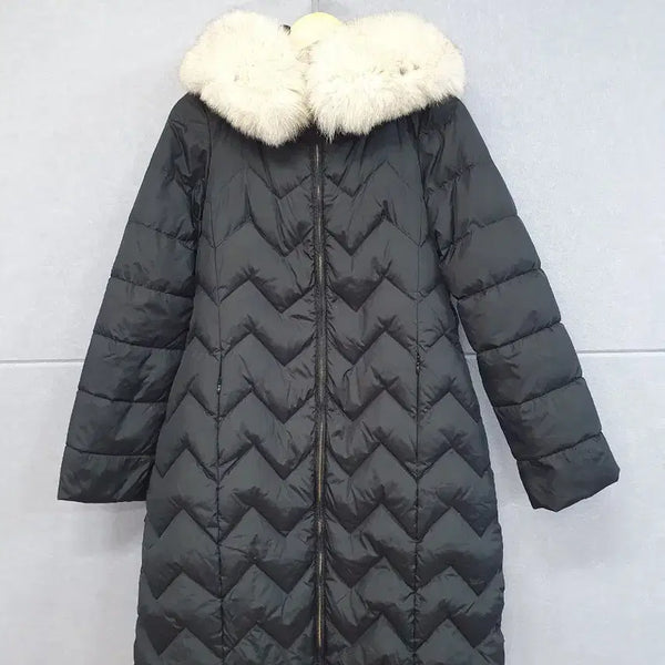 [BUNJANG] DEWL Fox Fur Long Padding Black / #DEWL 폭스퍼 롱패딩 블랙 88