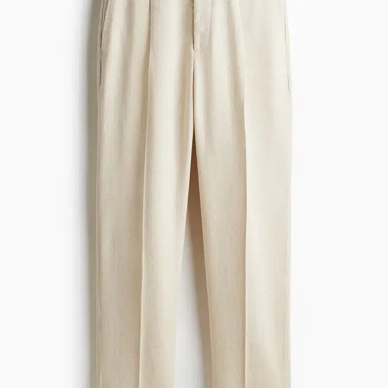 [BUNJANG] H&M Linen Blend Suit Pants Regular Fit / [H&M] 리넨 블렌드 수트 팬츠 레귤러핏