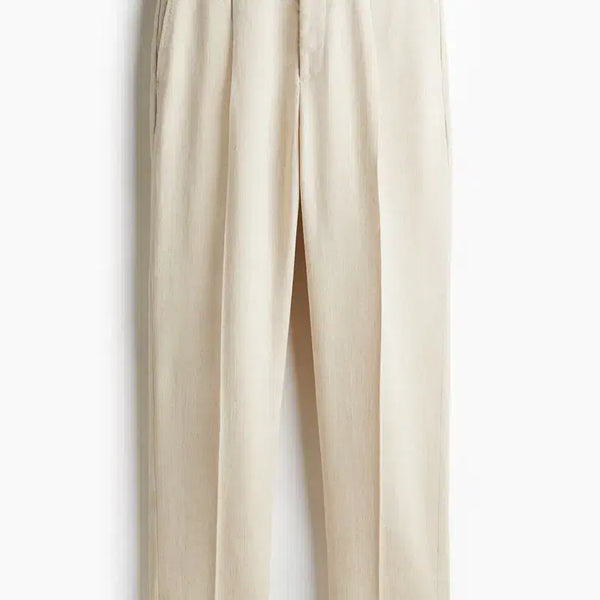 [BUNJANG] H&M Linen Blend Suit Pants Regular Fit / [H&M] 리넨 블렌드 수트 팬츠 레귤러핏