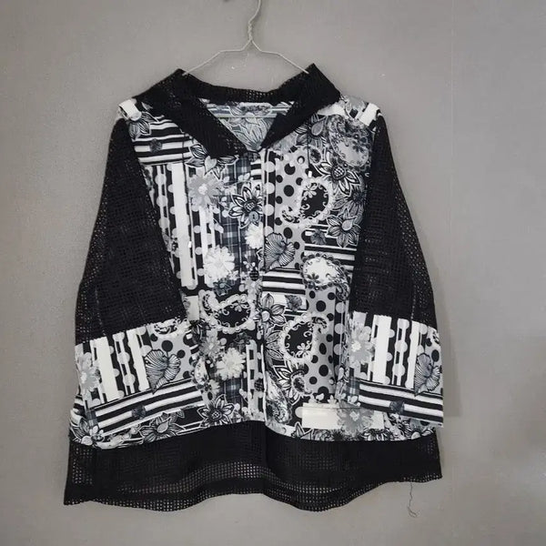 [BUNJANG] Choi Bok Ho The Collection Modern Pattern Hooded Jacket Size 105 / 최복호 더 컬렉션  모던한 패턴 후드 자켓 105 88