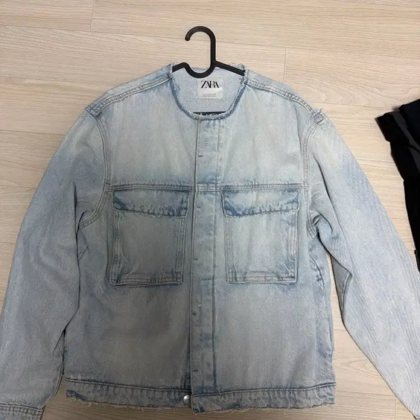 [BUNJANG] Zara Denim Jacket Unique Sleeve Pattern / 자라청자켓