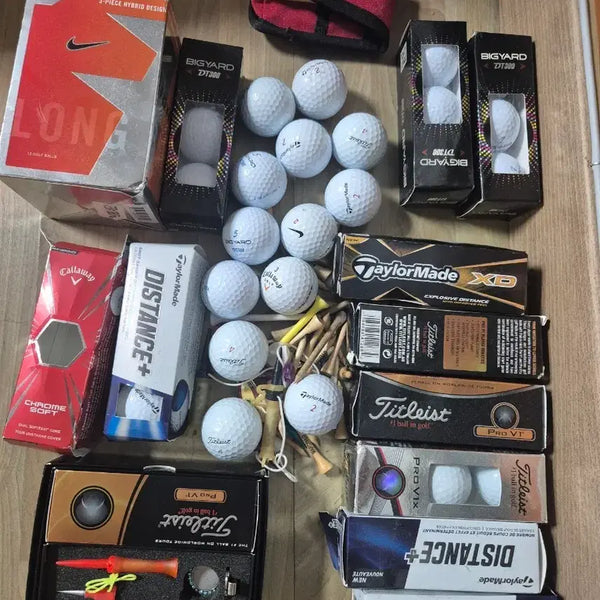 [BUNJANG] Nike, Titleist, TaylorMade Golf Balls Bundle Set / 일괄 판매))나이키 골프공 / 타이틀리스트 골프공 / 테일러메이드 골프공
