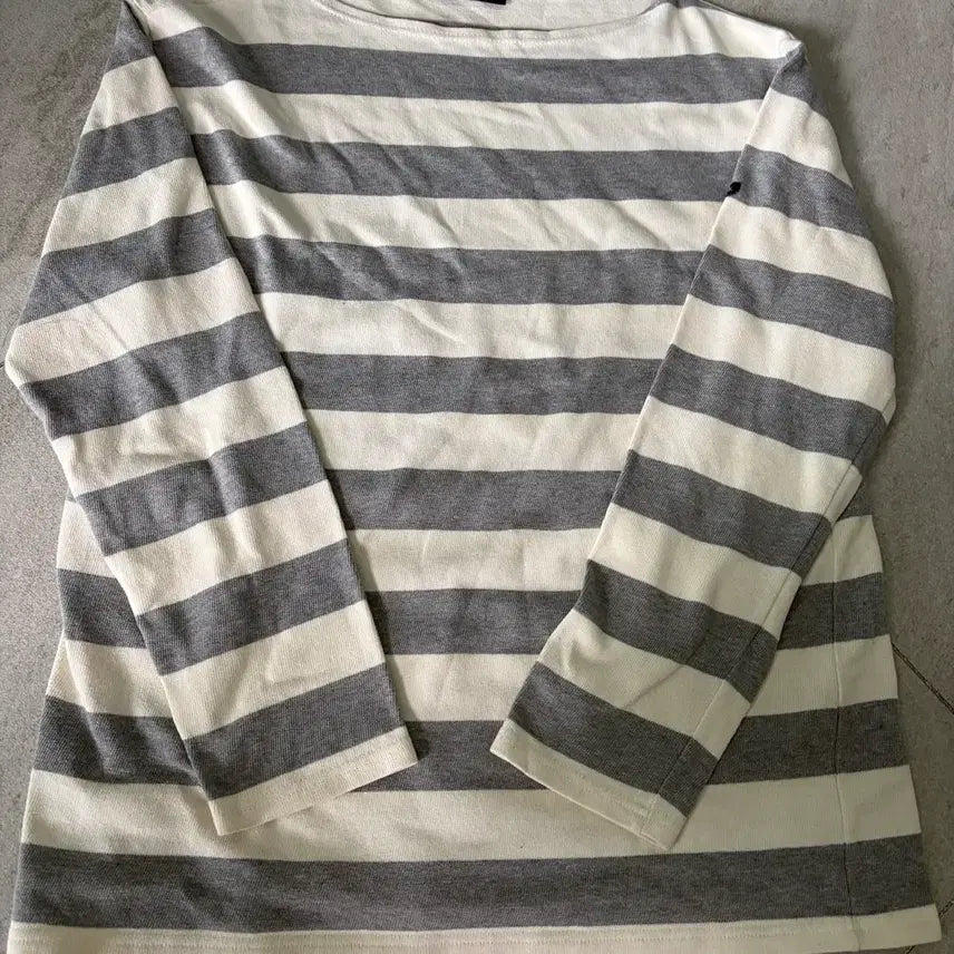 [BUNJANG] Saint James Boatneck Long Sleeve Striped T-Shirt / 세인트제임스 긴팔 티셔츠 그레이 38