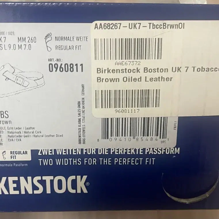[BUNJANG] Birkenstock Boston Oiled Leather Tobacco Brown Size 40 (260) / 버켄스탁 보스턴 오일드 레더 토바코 브라운 40(260)사이즈