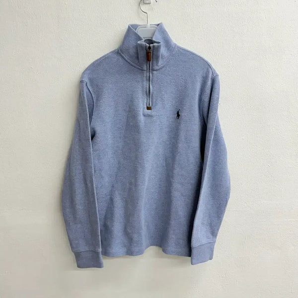 [BUNJANG] Polo Ralph Lauren Men's Half-Zip Blue Sweater (Size S) / 폴로 랄프로렌 남성 반집업 블루 스웨터 S