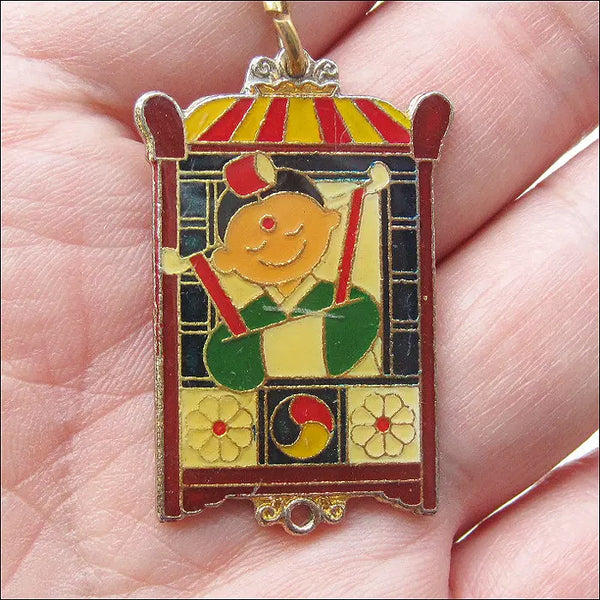 [BUNJANG] Korean Traditional Kiln Bride Keychain / [키링, 열쇠고리] 한국 전통 가마타고가는 신부 (k50)