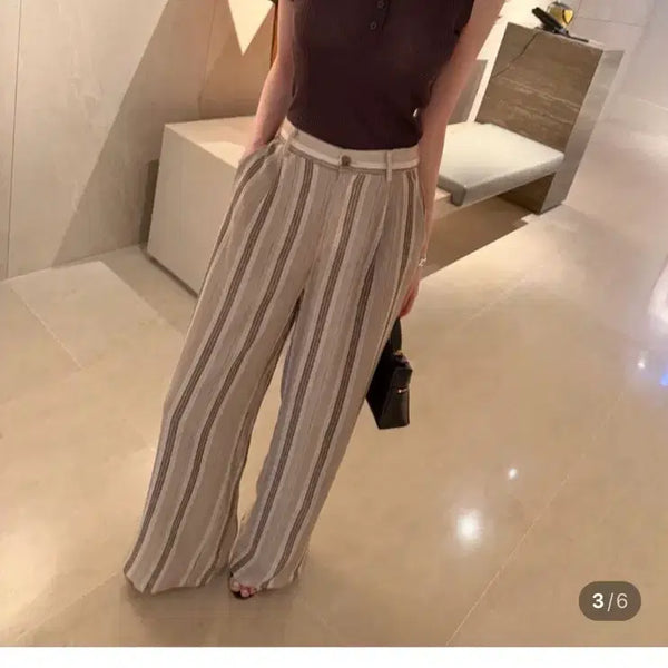 [BUNJANG] Lossom.J VB Summered Stripe Pants / 수입의류 로썸제이 VB 썸머드 스트라이프 팬츠