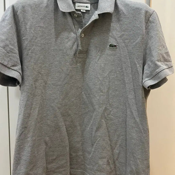 [BUNJANG] Lacoste Grey Polo Shirt (Size 105) / 라코스테 그레이 카라티 105
