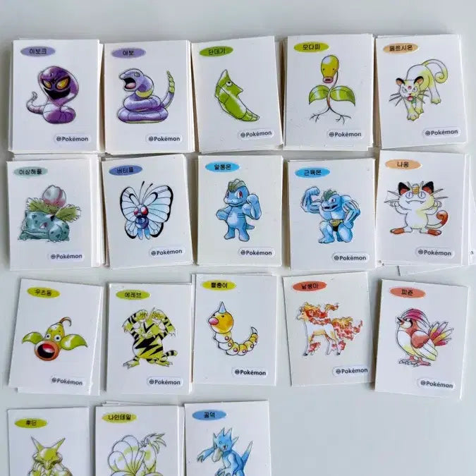 [BUNJANG] Pokemon Sticker Individual Sale / 포켓몬 띠부씰 장당 천