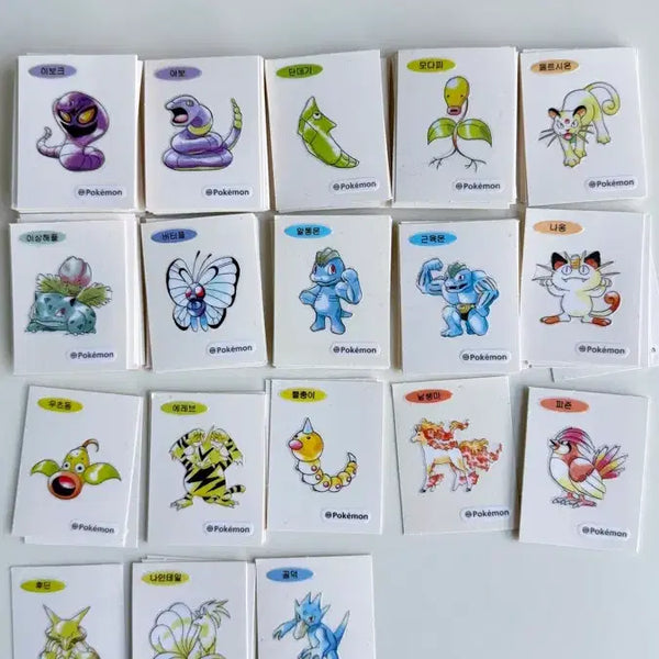 [BUNJANG] Pokemon Sticker Individual Sale / 포켓몬 띠부씰 장당 천