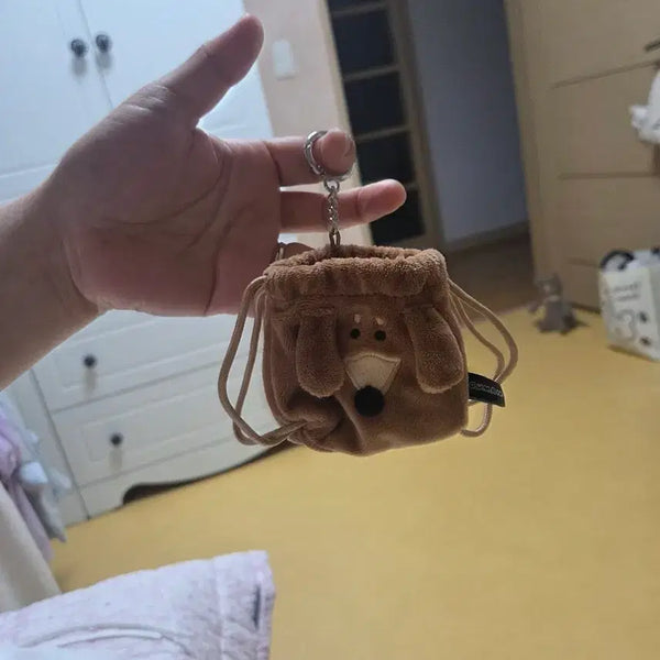[BUNJANG] Joguman Woody String Pouch Keychain / 조구만 우디 스트링파우치 키링