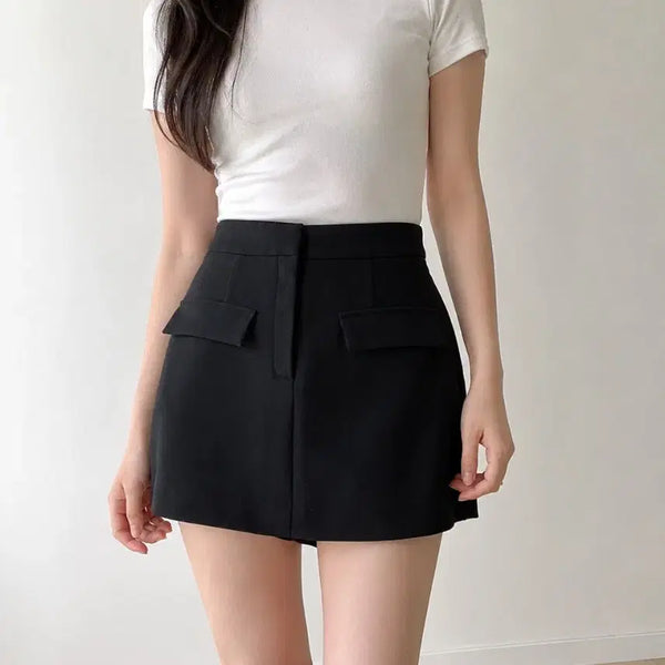 [BUNJANG] 8 Seconds Twill Mini Skirt Pants - Medium / 에잇세컨즈 트윌 미니 스커트 팬츠 M