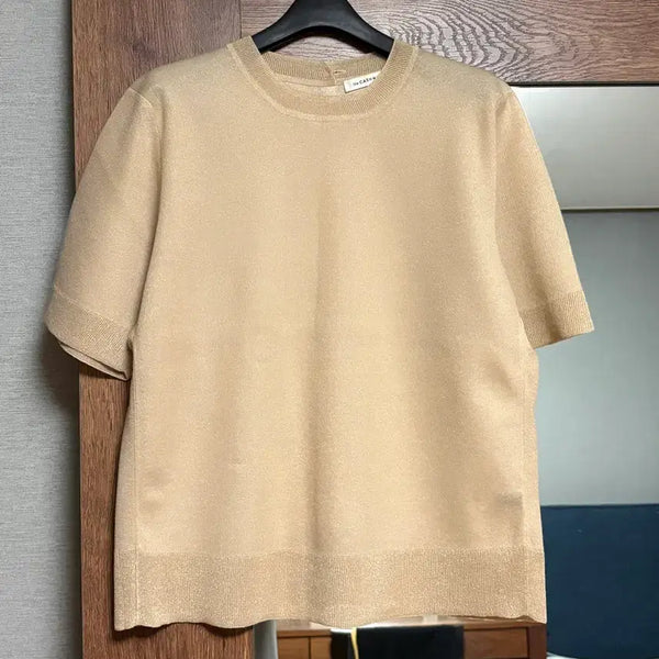 [BUNJANG] The Cashmere Back Button Half Neck Knit Top / 더캐시미어 백버튼 하프넥 니트 탑