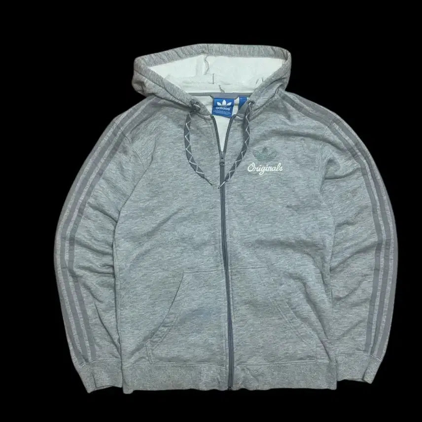 [BUNJANG] Adidas Originals Trefoil 3-Stripes Hoodie Jacket / 아디다스 오리지널 삼선 후드집업