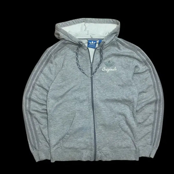 [BUNJANG] Adidas Originals Trefoil 3-Stripes Hoodie Jacket / 아디다스 오리지널 삼선 후드집업