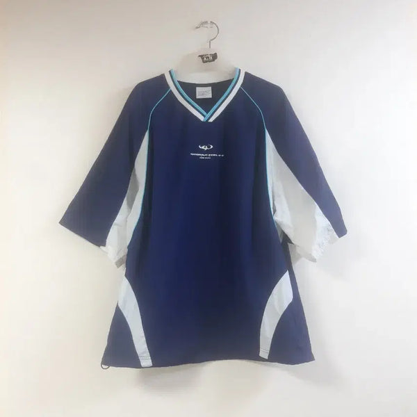 [BUNJANG] Code Graphy Color-Block Sporty Short-Sleeve T-Shirt / 코드그라피 쿨 바스락 배색 스포츠 반팔