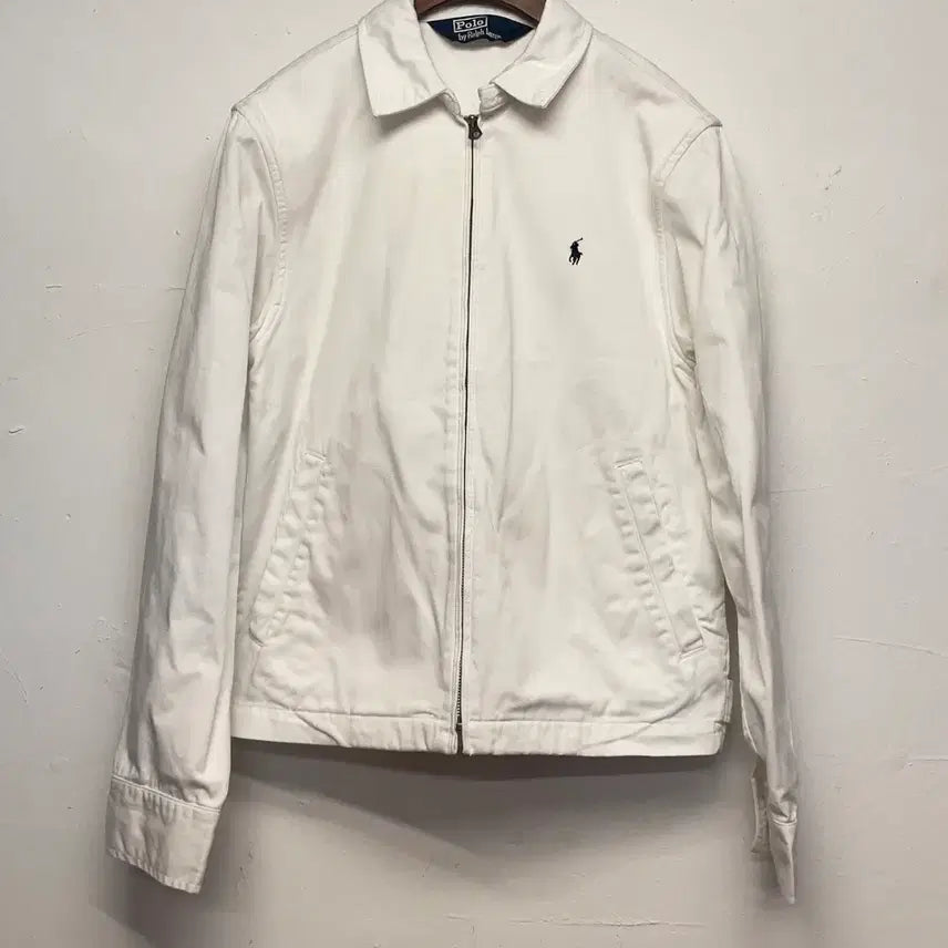[BUNJANG] Polo Ralph Lauren By Swing White Cotton Jacket / 폴로 랄프로렌 바이 스윙 화이트 코튼 자켓