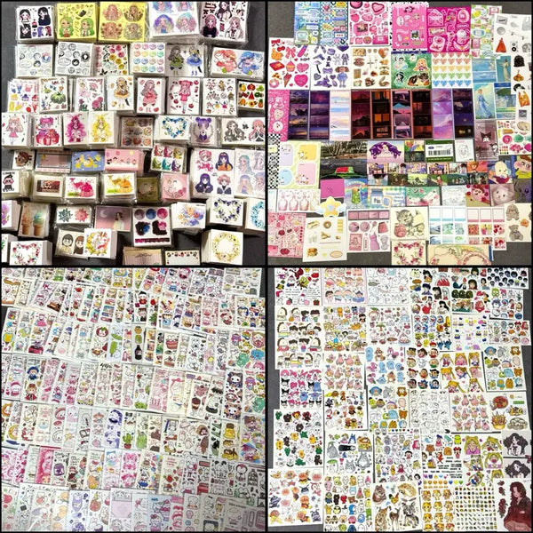 [BUNJANG] 1000pcs Random Mix Printing House Stickers / 다꾸 인쇄소 스티커(인스) 1000장 랜덤 믹스 판매