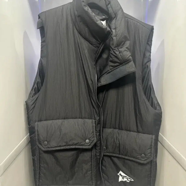 [BUNJANG] Maison Kitsuné x and wander Lightweight Padded Vest Black / 메종키츠네 x 앤드원더 경량 패딩 조끼 블랙