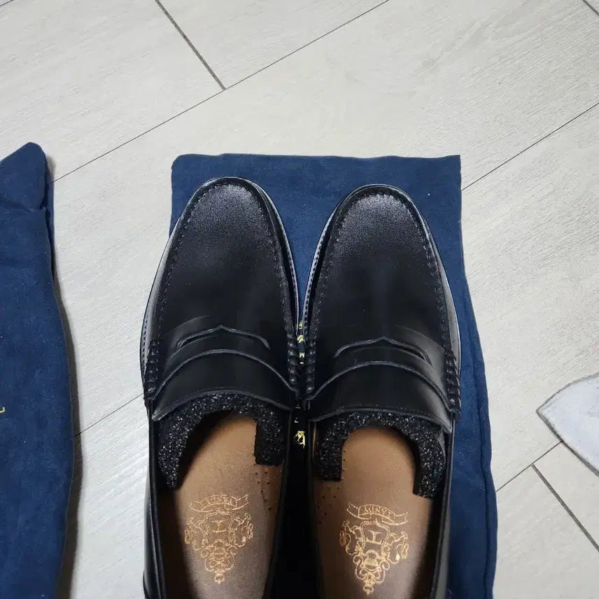 [BUNJANG] TANDY Men's Black Leather Loafers (270) / 탠디 남성 로퍼 블랙 270