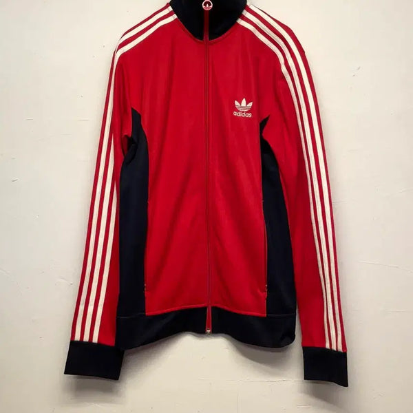 [BUNJANG] Adidas Cortese Red Track Top Jersey Jacket / 아디다스 코르티스 레드 트랙탑 져지 자켓