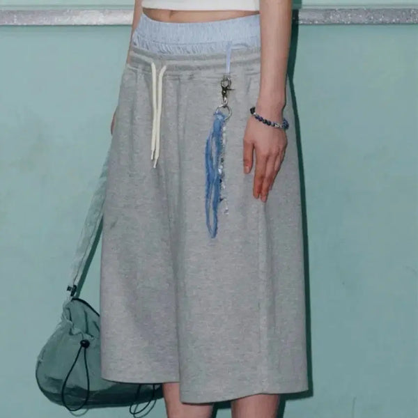 [BUNJANG] Running High Trunk Layered Sweat Shorts / 러닝하이 트렁크 레이어드 스웻 쇼츠