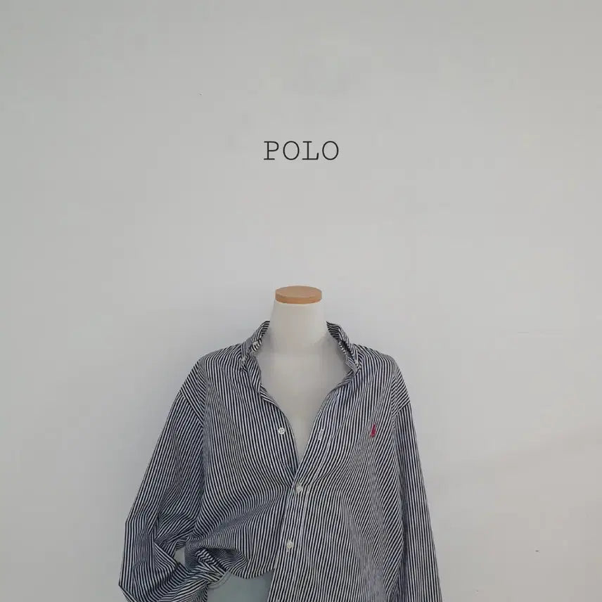 [BUNJANG] Polo Ralph Lauren Striped Shirt Blue M / No.26062202 큐알 폴로 랄프로렌 셔츠 스트라이프 블루