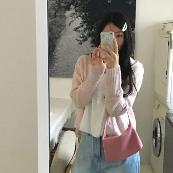 [BUNJANG] Peter and Wendy Strawberry Bag Suede Mini Tote Bag / 피터앤웬디 딸기백 스웨이드 미니 토트백