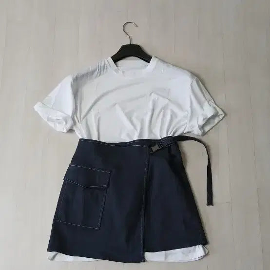 [BUNJANG] 8 Seconds Wrap Style Mini Skirt / 8세컨즈 랩스탈스커트