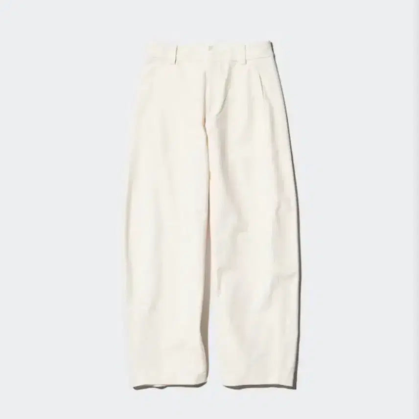 [BUNJANG] Uniqlo Jersey Barrel Leg Pants Off White S / 유니클로 저지 배럴 레그 팬츠 오프화이트 s