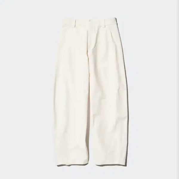 [BUNJANG] Uniqlo Jersey Barrel Leg Pants Off White S / 유니클로 저지 배럴 레그 팬츠 오프화이트 s