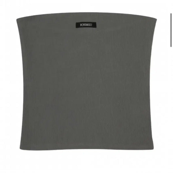 [BUNJANG] Bohemian Seoul Basic Tube Top Khaki / 보헤미안서울) 베이직 튜브탑 카키