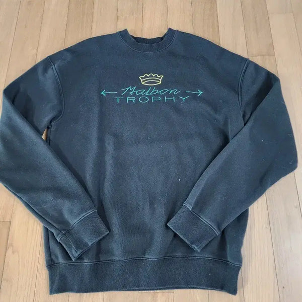 [BUNJANG] Malbon Trophy Sweatshirt Black Size 100 / 말본 트로피 맨투맨 100 블랙