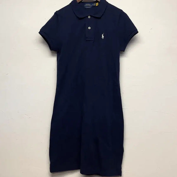 [BUNJANG] Polo Ralph Lauren Women's Navy Cotton Dress / 폴로 랄프로렌 (우먼) 네이비 코튼 원피스