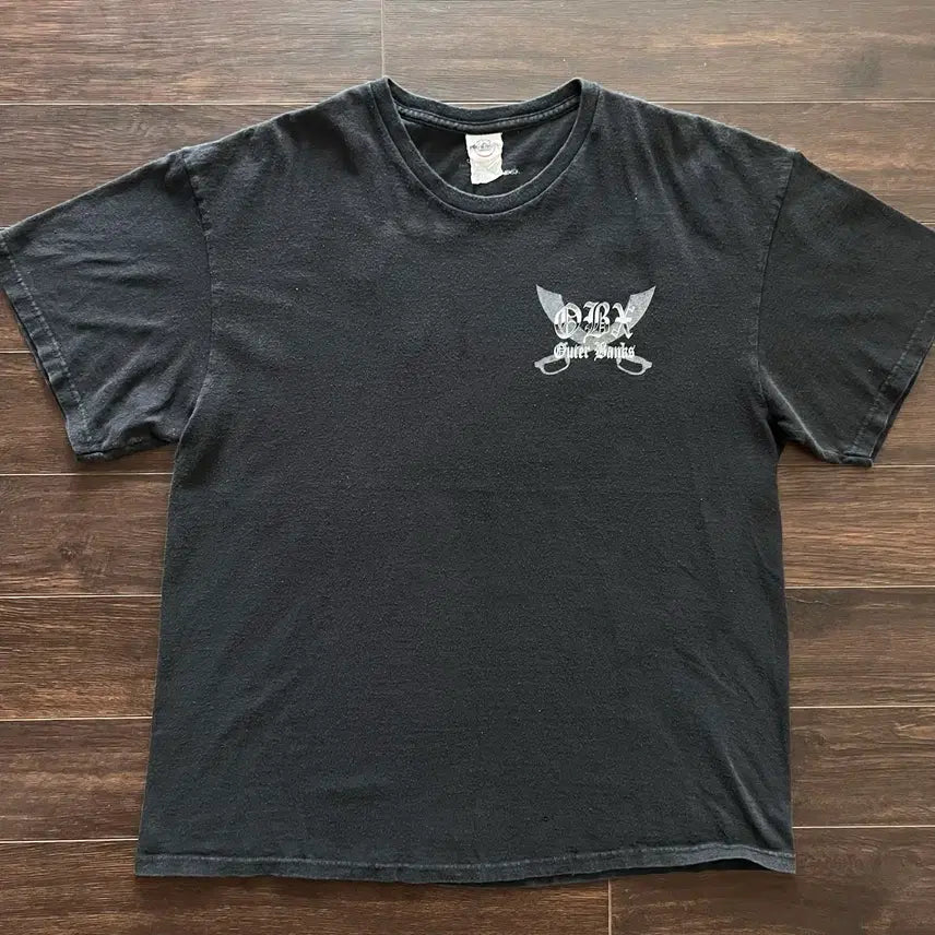 [BUNJANG] Vintage American Pirate Tattoo T-Shirt / [XL] 미국 빈티지 해적 타투 티셔츠
