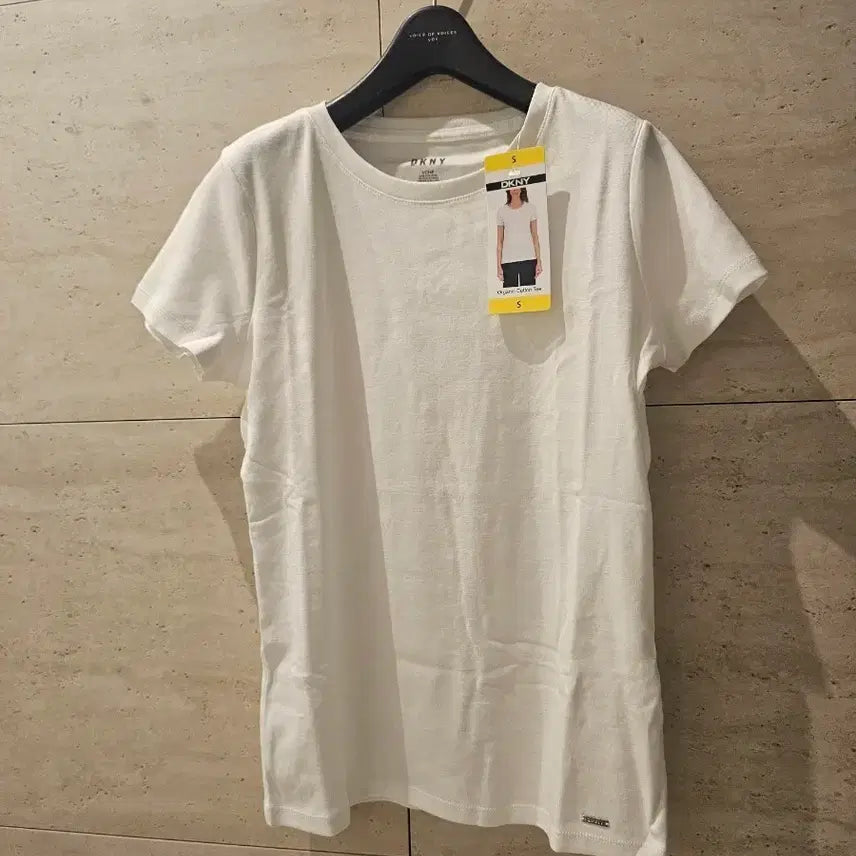[BUNJANG] DKNY Organic Cotton T-Shirt - White, Size S / 새상품)dkny오가닉티셔츠 S