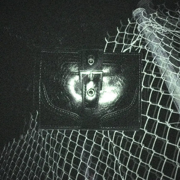[BUNJANG] Gothic Punk Leather Card Holder / 고스펑크 가죽 카드 지갑 고딕 매드펑크 고스로리