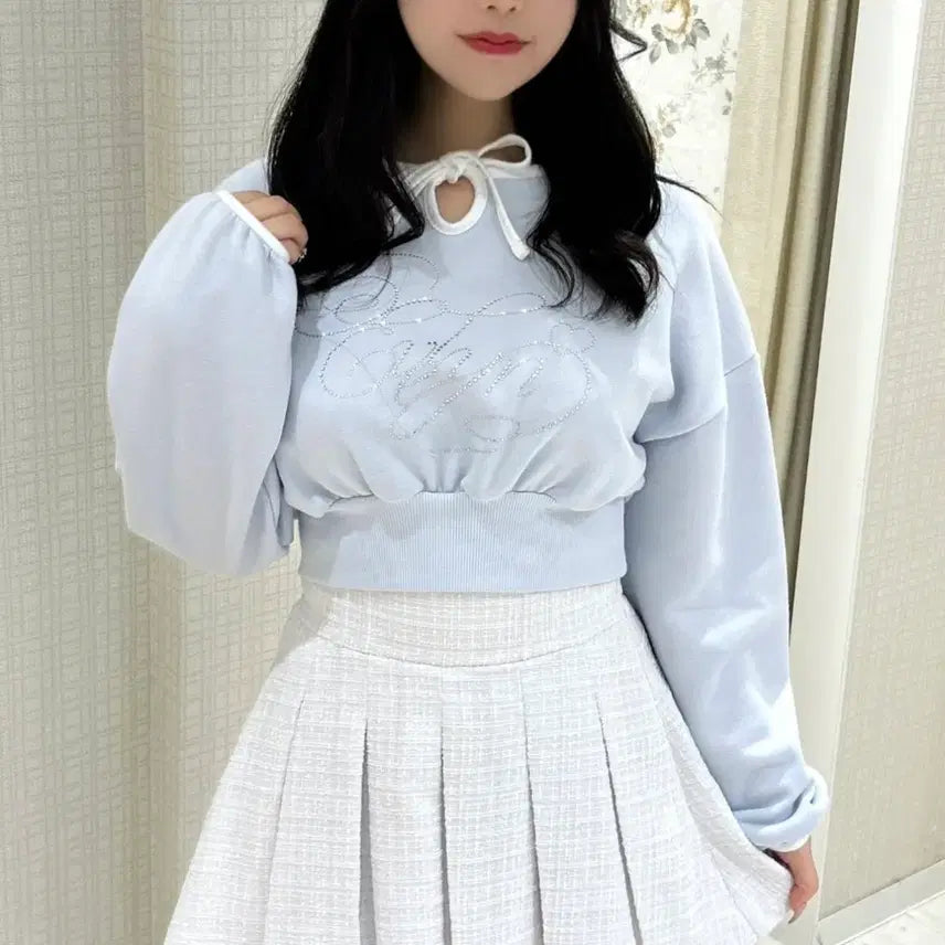 [BUNJANG] Evelyn Bijou Ribbon Knit / 교판 에블린 evelyn 비쥬 리본 니트 양산형 스나계 미즈이로