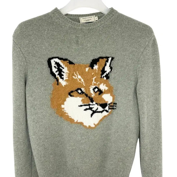 [BUNJANG] Maison Kitsuné Big Fox Head Knit - Size S / [급처/스몰] 메종키츠네 빅폭스 헤드 니트