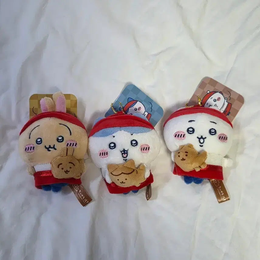 [BUNJANG] Chiikawa Hachiwara Usagi Nagoya Fish-Shaped Bun Series Plush Keychain New / 먼작귀 치이카와/하치와레/우사기 나고야 붕어빵 시리즈 인형키링 새상품