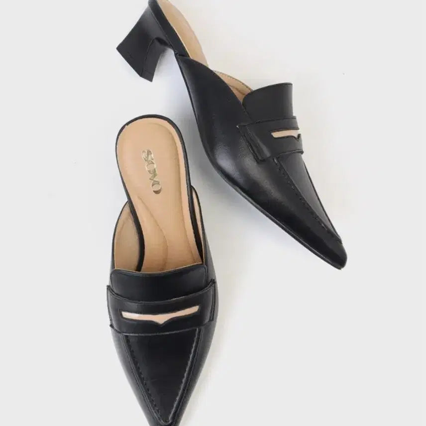 [BUNJANG] Sobo Handmade Cowhide Loafer Mule Slippers / 새상품 소보 수제화 소가죽 로퍼 뮬 슬리퍼 225